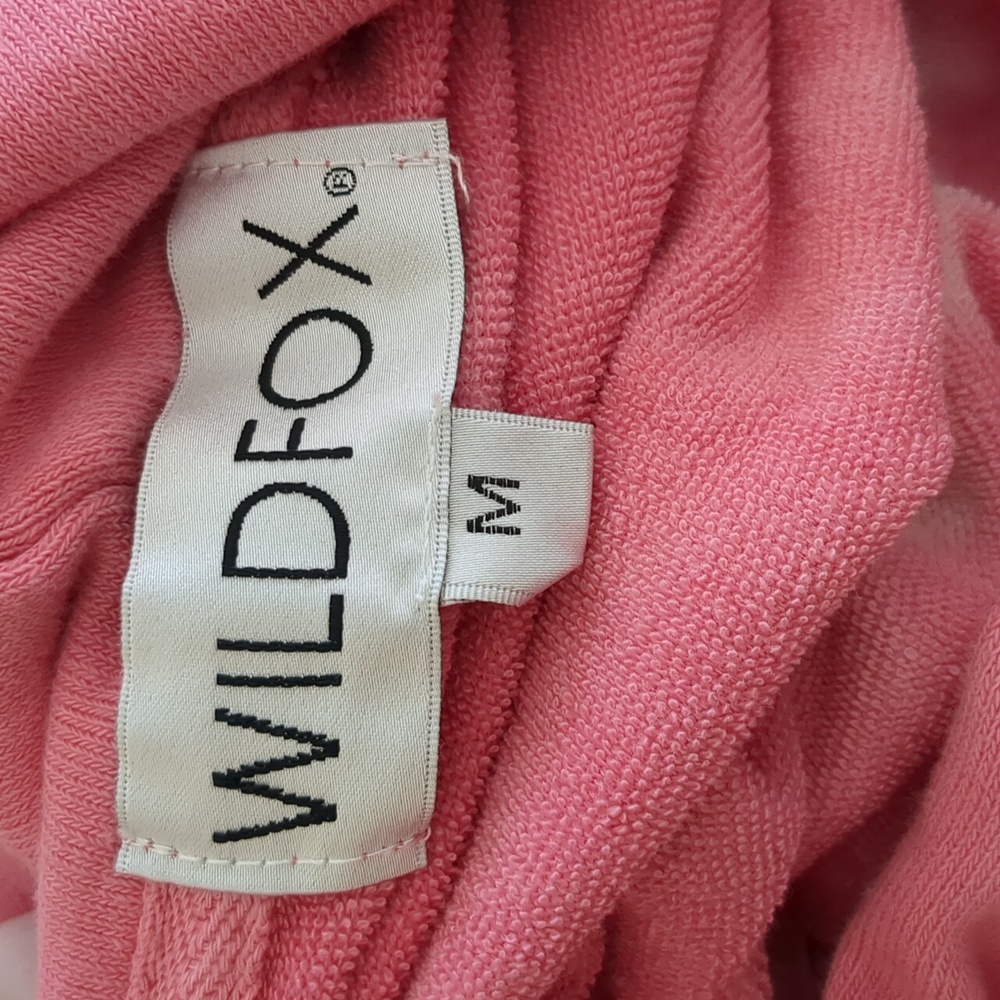 Medium Wildfox Orange And Pink Tie Dye Hoodie Cutoff Style Casual - Picture 12 of 14